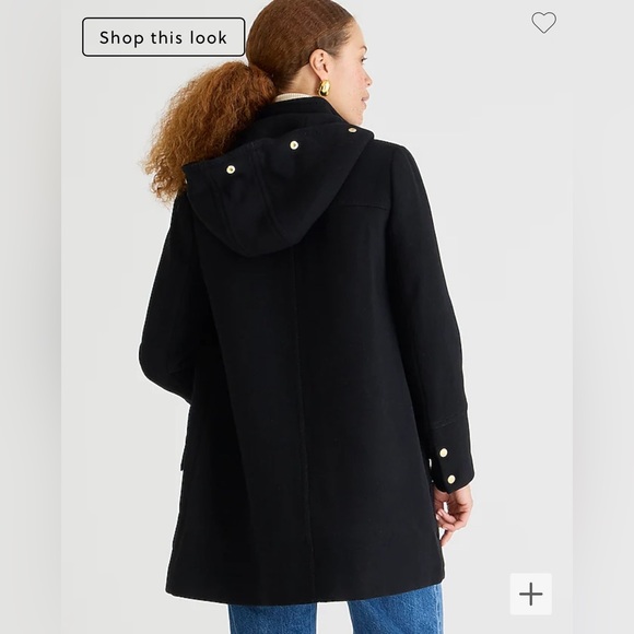 J.Crew Chateau Parka Black 14T - Picture 2 of 6